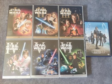 Star Wars Gwiezdne Wojny 1-6 + Łotr DVD