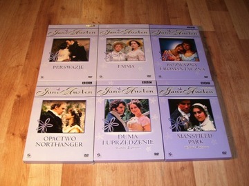 Jane Austen kolekcja 6 tytułów - 8 płyt DVD, BBC