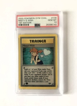 PSA 10 Pokemon Misty's Wish Gym Chal 1st edition