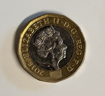 1 Funt Moneta Wielka Brytania Monety Bilon