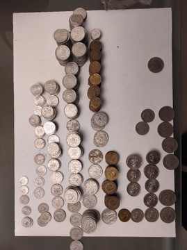 Zbiór monet obiegowych PRL