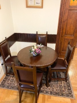 Meble antyki. Stół + 4 krzesła