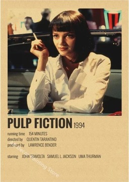 PIĘKNE plakaty filmowe vintage PULP FICTION