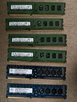 Pamięć RAM DDR3 2 GB 1333 MHz Samsung, Nanya.