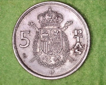 Hiszpania 5 peset 1984 M