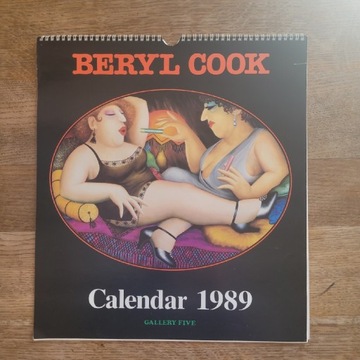 Kalendarz na rok 1989 z ilustracjami Beryl Cook