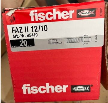 Kotwa sworzniowa FISCHER FAZ II 12/10 20 sztuk