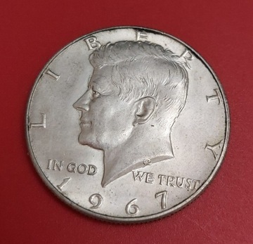 Moneta USA 1967r. half dollar Kennedy