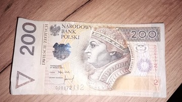 Banknot 200zł z 1994 roku seria D