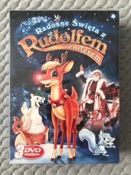 Radosne Święta z Rudolfem Reniferem 3 DVD FOLIA!!!