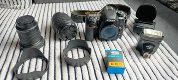 Nikon D7500, przebieg 950 zdjęć, dwa oiektywy i in