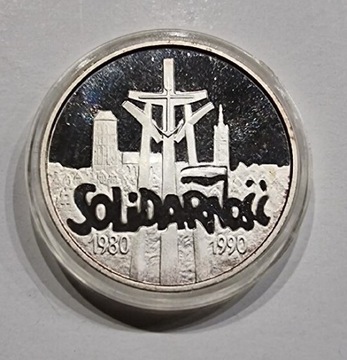 100000zł Solidarność "gruba" 1990 UNC
