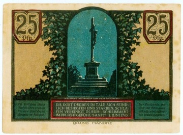 STRZEGOM  25 fen IX.1921 Krzyż