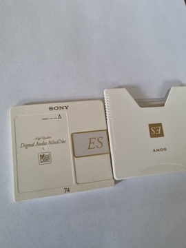 Dyskietka Mini Disc Sony ES 74 min nośnik retro