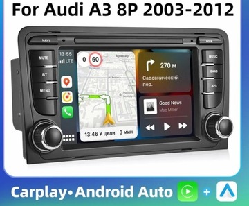 Radio nawigacja AUDI A3 8p 2004- android 2-32 GB