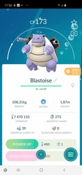 Pokemon go SHINY Blastoise