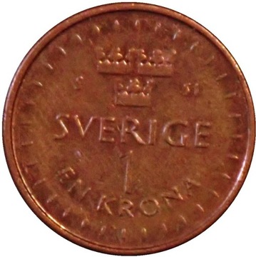 Szwecja 1 korona z 2016 roku OBEJRZYJ MOJĄ OFERTĘ