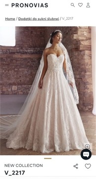 Pronovias welon w stylu hiszpańskim V 2217