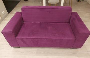 Kanapa sofa stan idealny fioletowa