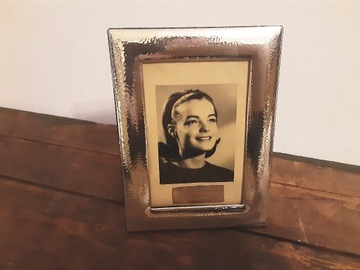 Solid Silver Picture Frame Autograph Romy Schneide