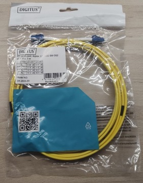 Patchcord światłowodowy jednomod Digitus LC-LC 3m