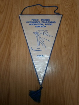 Proporczyk sportowy MP łyżwiarstwo seniorów 1976