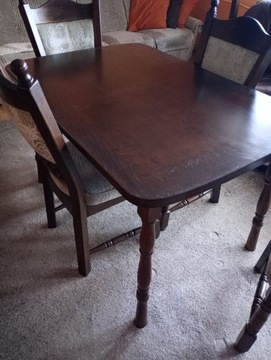 Stół i krzesła typu holenderskiego 