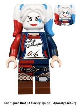 Lego Harley Quinn Apocalypseburg tlm134 70840 + kij bejsbolowy