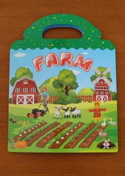 Farma - naklejki wielokrotnego użytku - książeczka