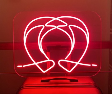 Neon Led wzór „Serce”