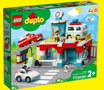 LEGO 10948 Duplo Parking piętrowy myjnia samochodo