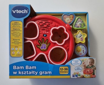 VTECH BAM BAM W KSZTAŁTY GRAM 60670 BĘBENEK