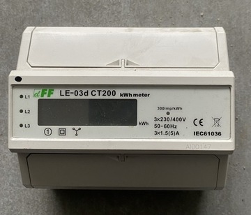 Licznik pośredni zużycia energii LE-03d CT200 f&f