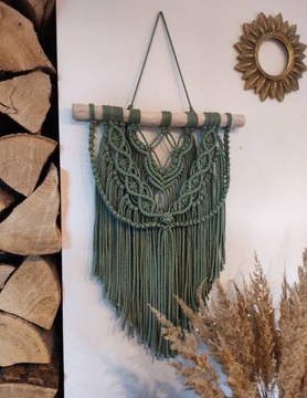 Makrama dekoracja na ścianę boho handmade