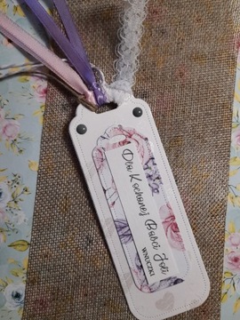 Zakładka personalizowana handmade na Dzień babci 