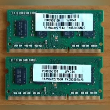 4GB (2x2GB) DDR3 SO-DIM Samsung 12800S