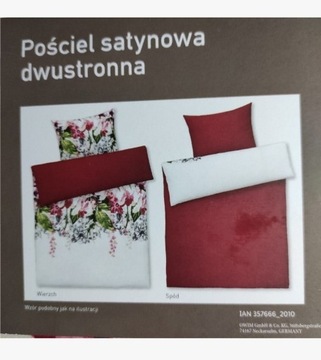 POŚCIEL SATYNOWA 2str 100% bawełna 140*200