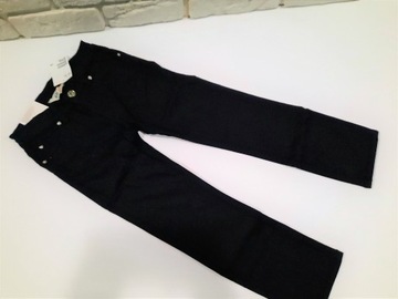 Spodnie z elastycznego diagonolu H&M czarne 116