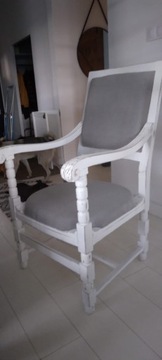 Fotel tron w stylu prowansalskim