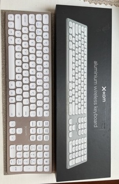 Klawiatura x-kom aluminium wireless(srebrna)