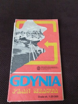 Plan miasta Gdynia z 1988 roku