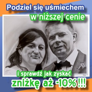 Portret ołówkowy ze zdjęcia na zamówienie A3, A4