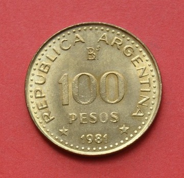 100 Peso  1981 r  -  Argentyna  