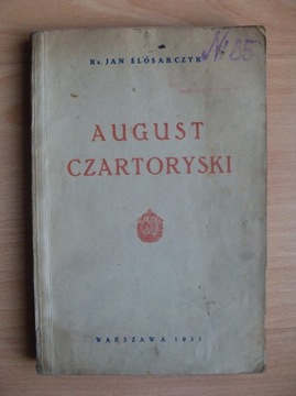 August Czartoryski - ks. Jan Ślósarczyk - 1931/32 