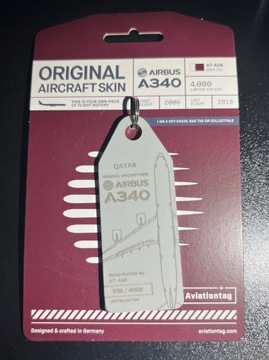 Aviationtag - Airbus A340 Qatar Airways - Część prawdziwego samolotu!