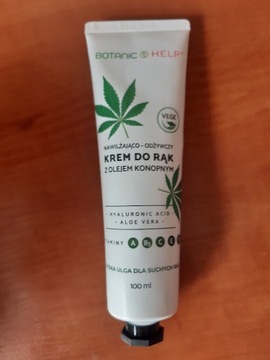 BOTANIC HELP Krem do rąk z olejem konopnym 100ml