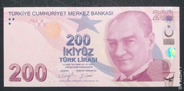 Turcja 200 lir 2009 UNC 