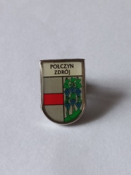 Herb miasta Połczyn Zdrój przypinka pin odznaka