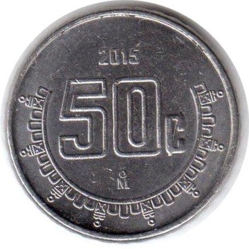 MEKSYK, 50 centavos 2015, KM# 936, XF