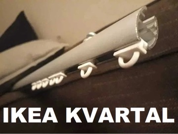 IKEA KVARTAL ślizgacze wózeczki do firan 15 sztuk